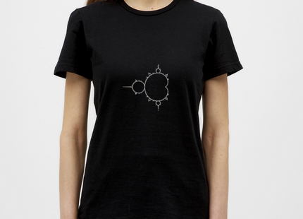 Beautiful Chaos – Mandelbrot Set - Frauen T-Shirt - Schwarz