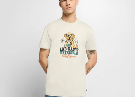 Lab-Rador Retriever T-Shirt für Männer – Lustiges Labrador & Chemie Shirt - Naturweiß