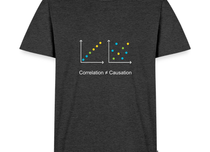 Correlation ≠ Causation - Männer T-Shirt - Anthrazit meliert