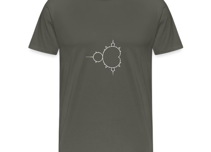 Beautiful Chaos – Mandelbrot Set - Männer T-Shirt - Asphalt