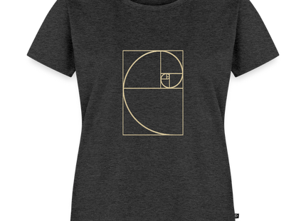 Golden Ratio / Goldener Schnitt - Frauen T-Shirt - Anthrazit meliert