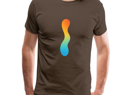 pH Gradient – Farbe als chemische Wahrheit - Männer Premium T-Shirt - Edelbraun