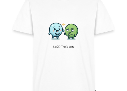 NaCl? That’s salty – Chemie mit Geschmack - Männer T-Shirt - Weiß