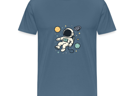 I Need Some Space – Physik trifft Weltraumhumor - Männer Premium T-Shirt - Blaugrau
