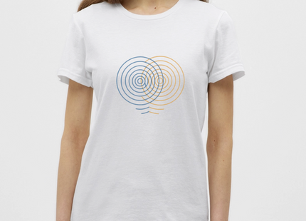 Concentric Interference – Wellen im Gleichklang - Frauen T-Shirt - Weiß