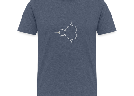Beautiful Chaos – Mandelbrot Set - Männer Premium T-Shirt - Blau meliert
