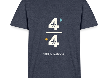 100% Rational - Männer T-Shirt - Jeansblau 