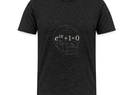 Euler’s Beauty – Die schönste Formel der Mathematik - Männer Premium T-Shirt - Anthrazit
