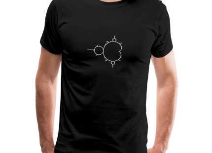 Beautiful Chaos – Mandelbrot Set - Männer Premium T-Shirt - Schwarz