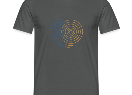 Concentric Interference – Wellen im Gleichklang - Männer T-Shirt - Anthrazit