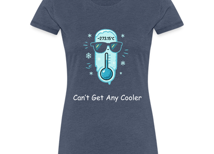 Absolute Zero — Can’t Get Any Cooler - Frauen Premium T-Shirt - Blau meliert