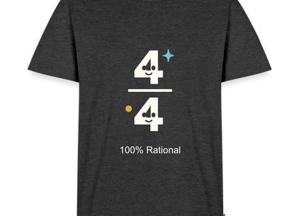 100% Rational - Männer T-Shirt - Anthrazit meliert