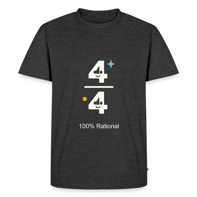 100% Rational - Männer T-Shirt - Anthrazit meliert