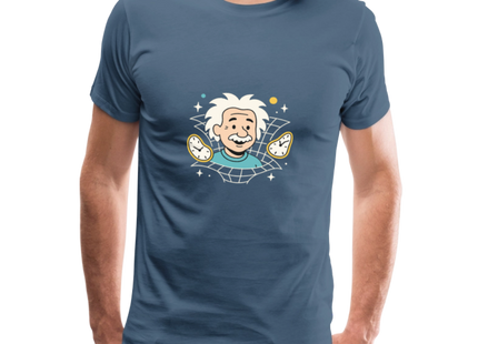 Physics — It’s All Relative – Einsteins Humor zum Anziehen - Männer Premium T-Shirt - Blaugrau
