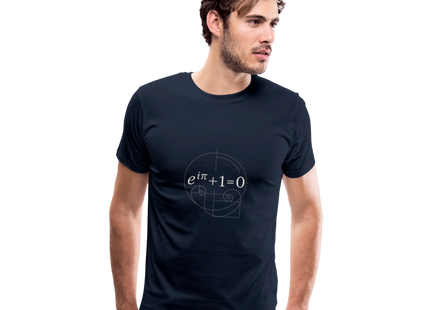 Euler’s Beauty – Die schönste Formel der Mathematik - Männer Premium T-Shirt - Navy