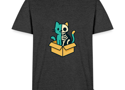 Schrödinger's Katze - Männer T-Shirt - Anthrazit meliert