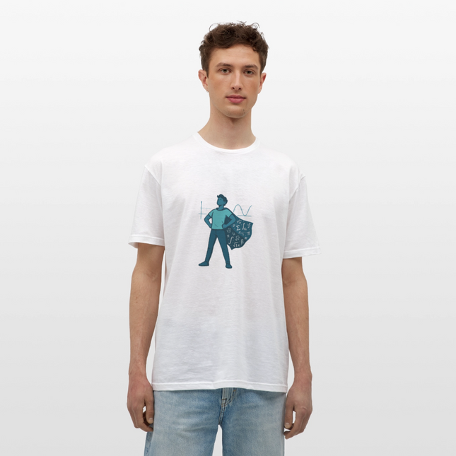 Mathe ist mein Superhelden-Modus - Männer T-Shirt - Weiß