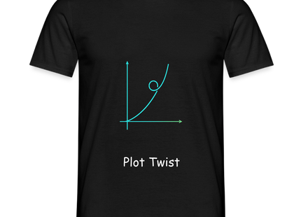 Plot Twist - Männer T-Shirt - Schwarz