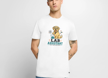 Lab Assistant T-Shirt für Männer – Lustiges Labrador Chemie Shirt - Weiß
