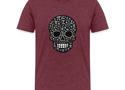 Math Kills - Männer Premium T-Shirt - Bordeauxrot meliert
