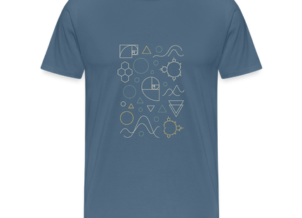 🎨 I See Patterns – Männer Premium T-Shirt - Blaugrau