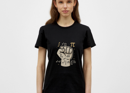Mathe statt Faust - Frauen T-Shirt - Schwarz
