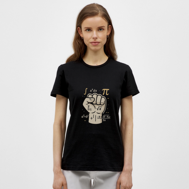 Mathe statt Faust - Frauen T-Shirt - Schwarz