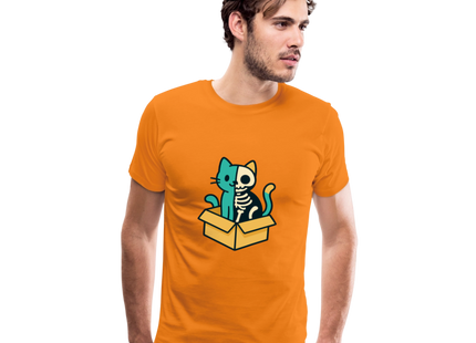 Schrödinger's Katze - Männer Premium T-Shirt - Orange
