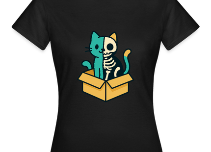 Schrödinger’s Katze - Frauen T-Shirt - Schwarz