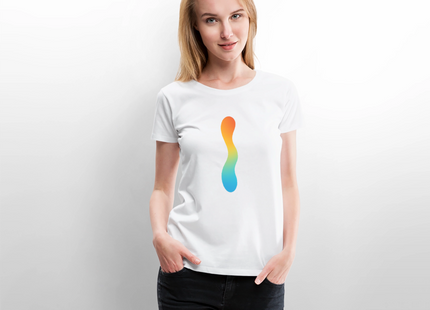pH Gradient – Farbe als chemische Wahrheit - Frauen T-Shirt - Weiß
