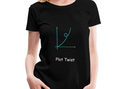 Plot Twist - Frauen Premium T-Shirt - Schwarz