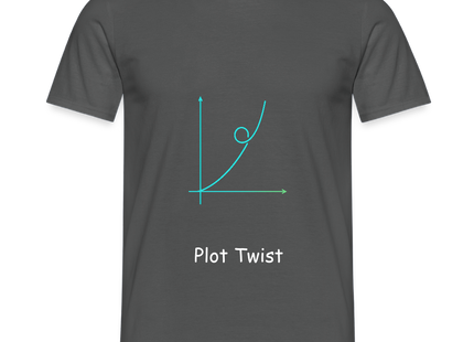Plot Twist - Männer T-Shirt - Anthrazit