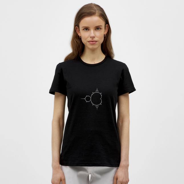 Beautiful Chaos – Mandelbrot Set - Frauen T-Shirt - Schwarz