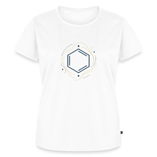 Benzolring Geometry – Die Schönheit der Symmetrie - Frauen T-Shirt - Weiß