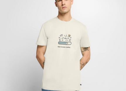 Math Anxiety Loading… - Männer T-Shirt - Naturweiß