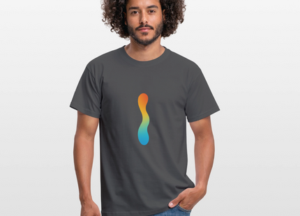 pH Gradient – Farbe als chemische Wahrheit - Männer T-Shirt - Anthrazit