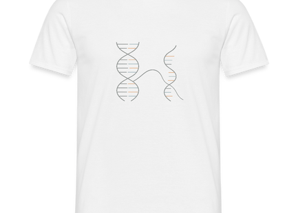 DNA–RNA Geometry – Der Code des Lebens, stilisiert - Männer T-Shirt - Weiß