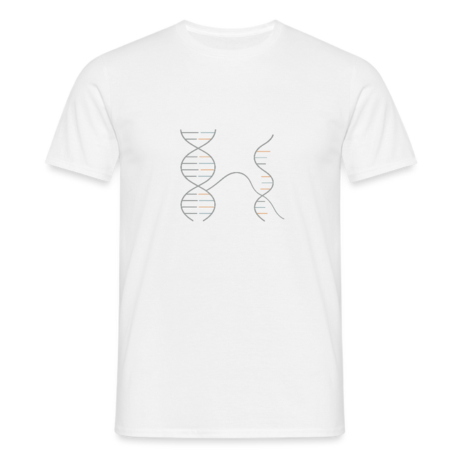 DNA–RNA Geometry – Der Code des Lebens, stilisiert - Männer T-Shirt - Weiß