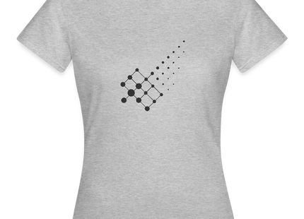 Diffusion Geometry – Die stille Bewegung der Materie - Frauen T-Shirt - Grau meliert