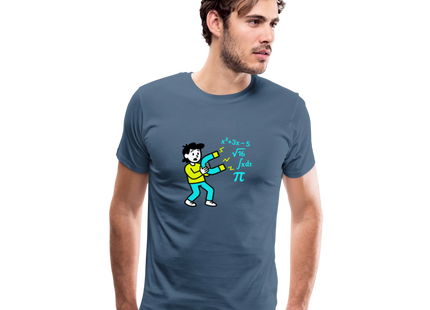 Magnet for Problems - Männer Premium T-Shirt - Blaugrau