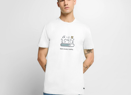 Math Anxiety Loading… - Männer T-Shirt - Weiß