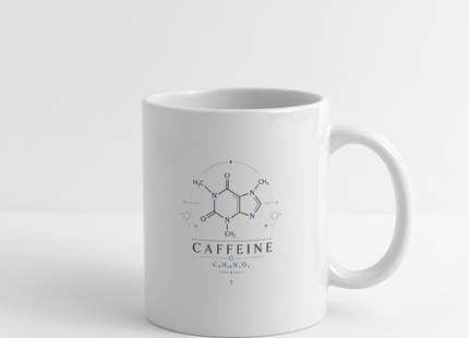 Tasse Koffein Molekül – Chemie Design für Kaffee-Fans - Weiß