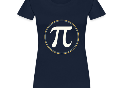 π in Circle – Die Eleganz der Konstanten - Frauen Premium T-Shirt - Navy