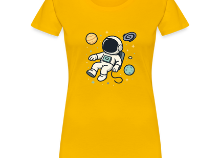 I Need Some Space – Physik trifft Weltraumhumor - Frauen T-Shirt - Sonnengelb