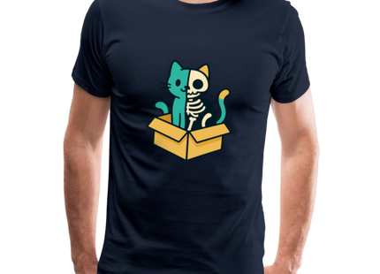 Schrödinger's Katze - Männer Premium T-Shirt - Navy