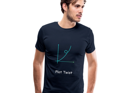 Plot Twist - Männer Premium T-Shirt - Navy