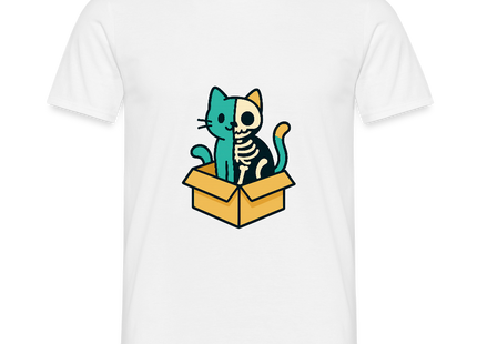 Schrödinger's Katze - Männer T-Shirt - Weiß