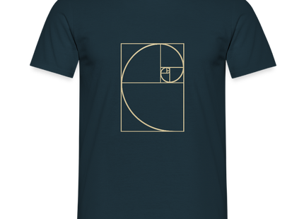 Golden Ratio / Goldener Schnitt - Männer T-Shirt - Navy