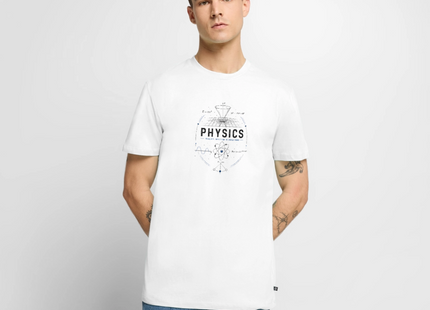 Physik T-Shirt für Männer – Physics Geek Shirt mit Formeln & Wissenschaftsdesign - Weiß