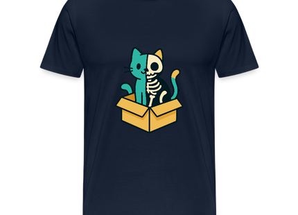 Schrödinger's Katze - Männer Premium T-Shirt - Navy